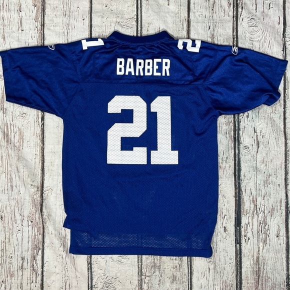 Tiki Barber New York Giants Reebok Youth Kids Boys NFL Football Jersey - Picture 2 of 6